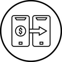 Digital Financial Transactions Vector Icon Style