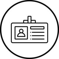 Vector Design Identification Card Vector Icon Style