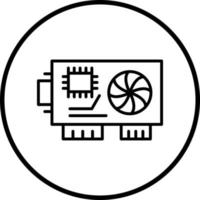 Graphics Card Vector Icon Style
