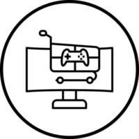 Online Game Store Marketplace Vector Icon Style