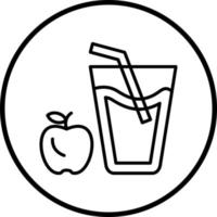 Vector Design Apple Juice Vector Icon Style