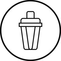 Vector Design Cocktail Shaker Vector Icon Style