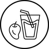 Vector Design Mango Juice Vector Icon Style