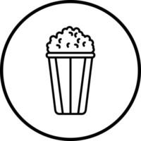 Vector Design Popcorn Vector Icon Style