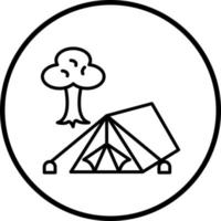 Camping Vector Icon Style