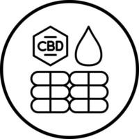 Vector Design Bio Cbd Per Capsule Vector Icon Style