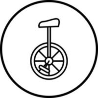 Unicycle Vector Icon Style