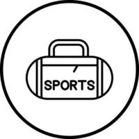 Sport Bag Vector Icon Style