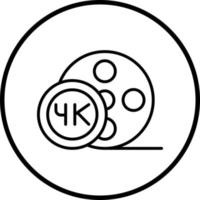 Vector Design 4k Film Vector Icon Style