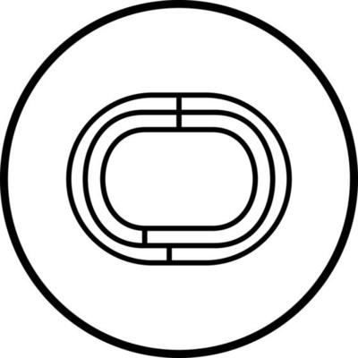 Running Track Vector Icon Style