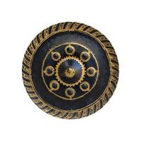 Thai traditional antique gong isolated on white background with clipping path photo