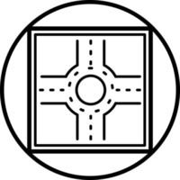 Vector Design Roundabout Vector Icon Style