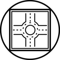 Vector Design Roundabout Vector Icon Style