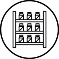 Vector Design Well Stocked Shelves Vector Icon Style