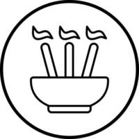 Incense Sticks Vector Icon Style