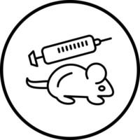vector diseño genético modificación animales vector icono estilo