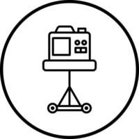 Vector Design Tripod Camera Vector Icon Style