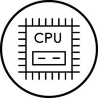 Vector Design Cpu Vector Icon Style