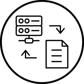 Vector Design File Backup Vector Icon Style