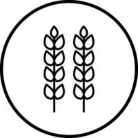 Wheat Vector Icon Style