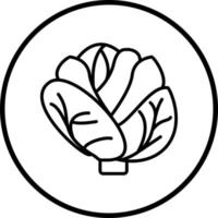 Cabbage Vector Icon Style