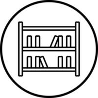 Vector Design Bookshelf Vector Icon Style