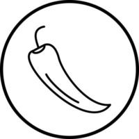 Chilli Pepper Vector Icon Style