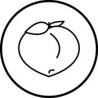 Peach Vector Icon Style