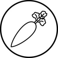 Radish Vector Icon Style