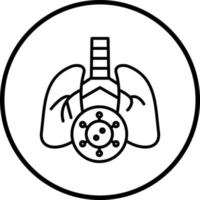 Lungs Infection Vector Icon Style