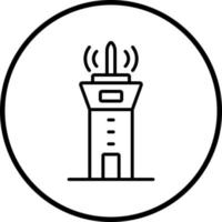 Control Tower Vector Icon Style