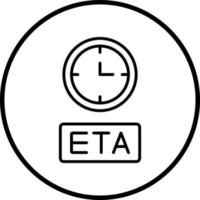 eta vector icono estilo