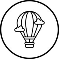 Vector Design Hot Air Balloon Vector Icon Style