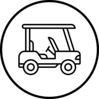 Vector Design Golf Cart Vector Icon Style