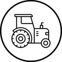 Vector Design Tractor Vector Icon Style