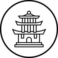 Vector Design Pagoda Vector Icon Style