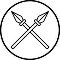 Vector Design Spear Vector Icon Style