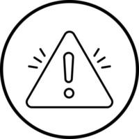 Warning Sign Vector Icon Style