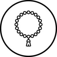 rosario vector icono estilo