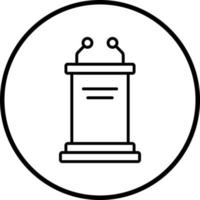 Pulpit Vector Icon Style