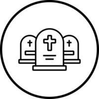 Graveyard Vector Icon Style