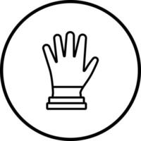 examen guantes vector icono estilo