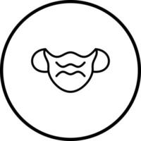 máscara vector icono estilo