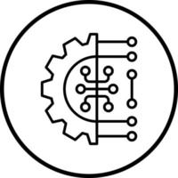 Machine Learning Vector Icon Style