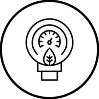 Eco Gauge Vector Icon Style