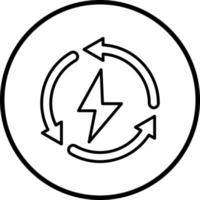 Energy Saving Vector Icon Style