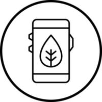 Eco Smartphone Vector Icon Style