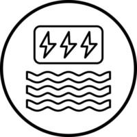 Wave Power Vector Icon Style