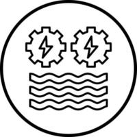 Hydro Power Vector Icon Style