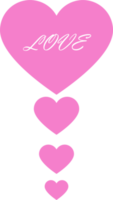 Pink heart shape PNG